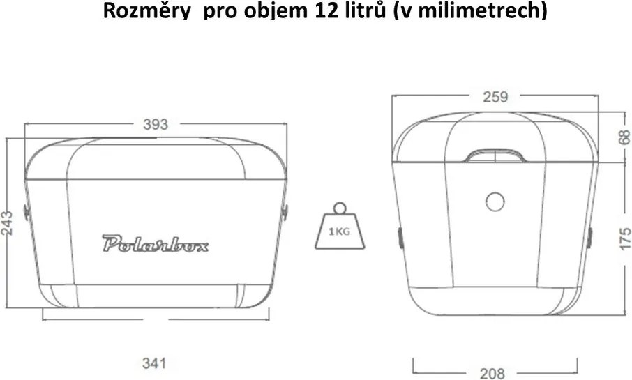 Rózsaszín hűtődoboz 12 l Pop – Polarbox