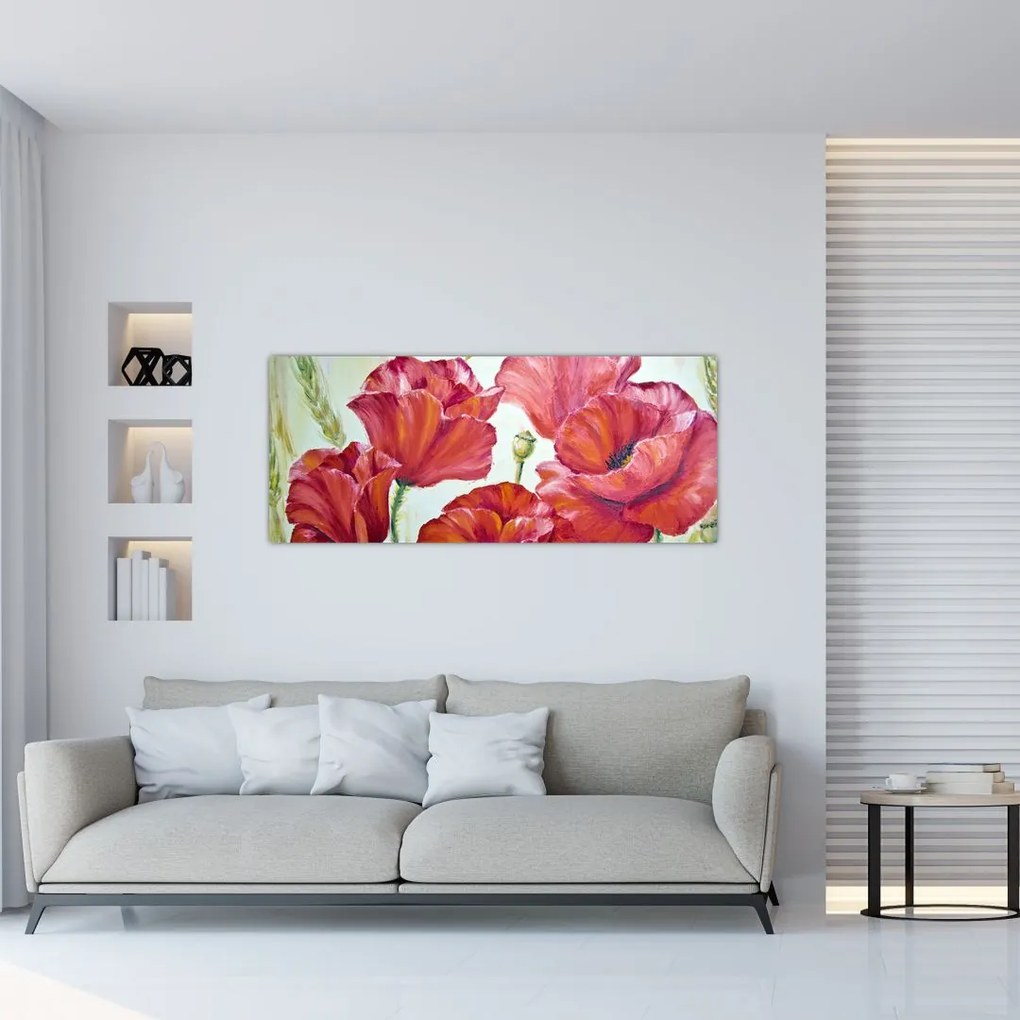 Kép - Pipacsvirágok (120x50 cm)