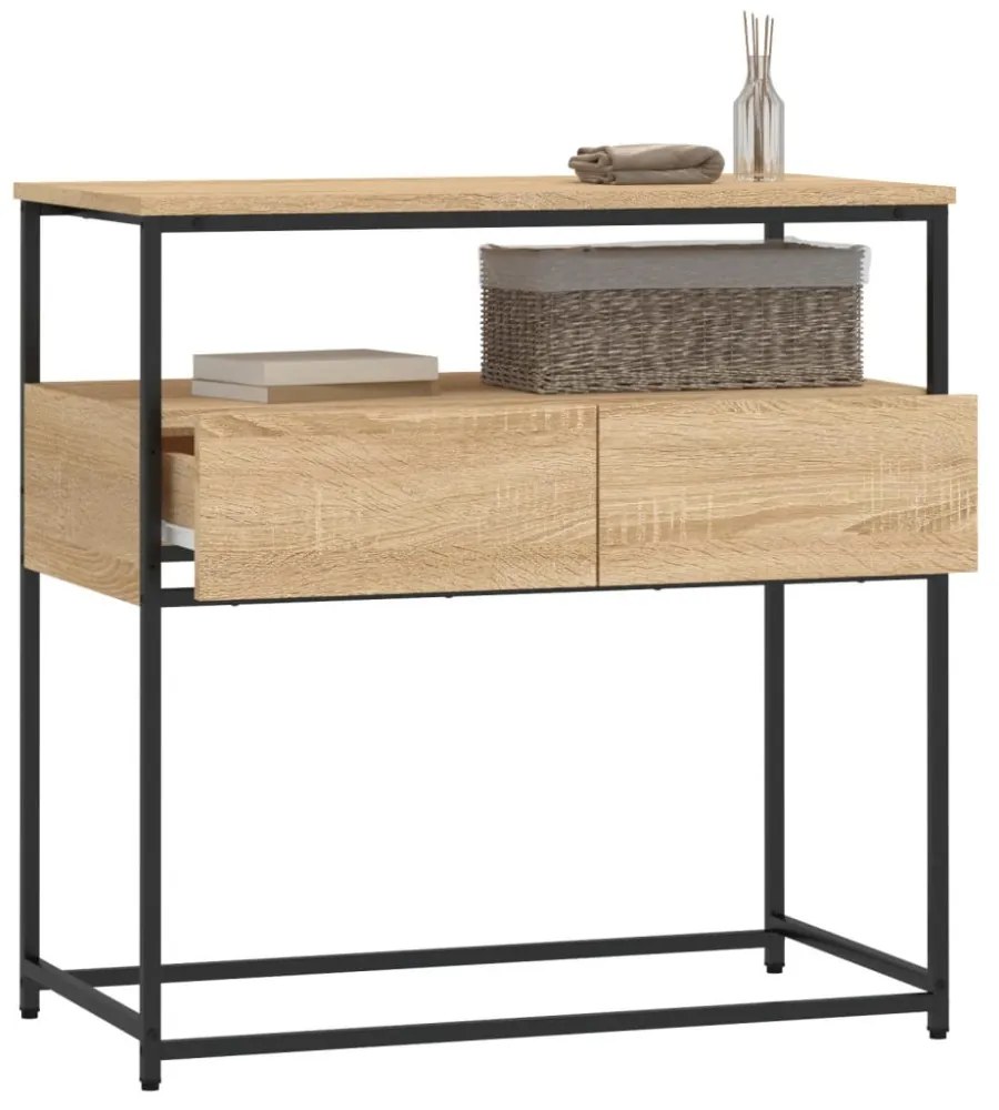 sonoma tölgyfa konzolasztal 75 x 40 x 75 cm