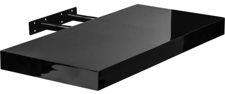 STILISTA Fali polc Volato 60 cm fényes fekete