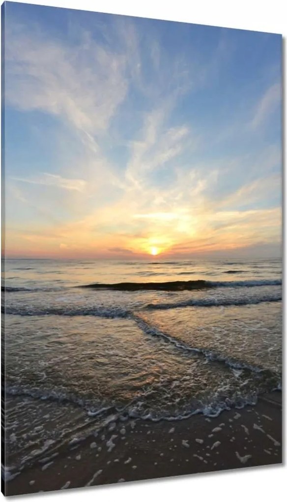 Vászonkép 80x120 Naplemente a tengerparton