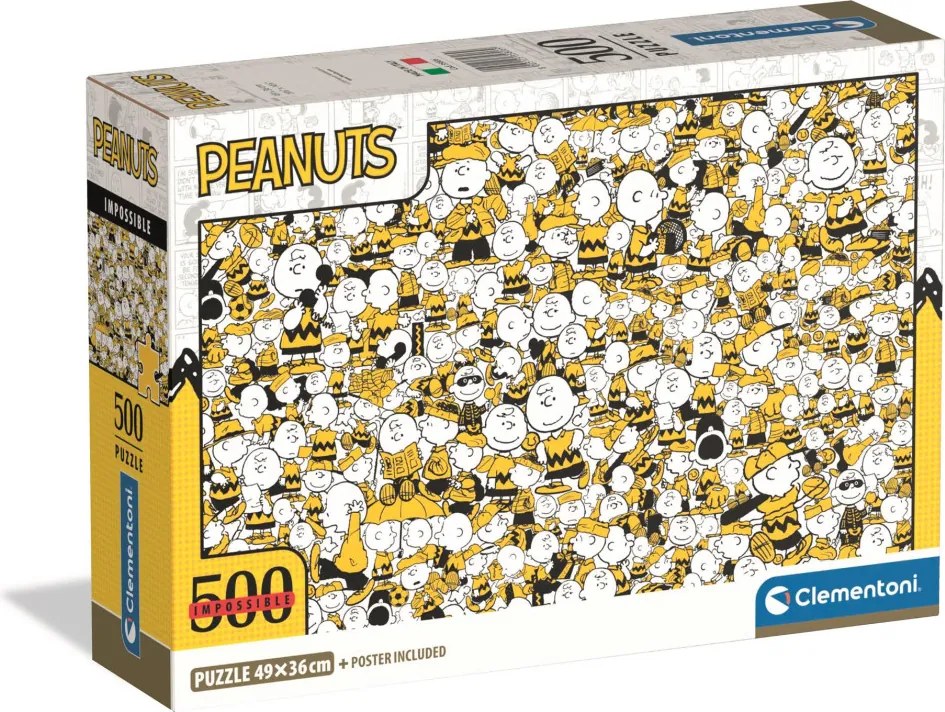 Snoopy Crowd Chaos 500 db-os Compact puzzle Clementoni