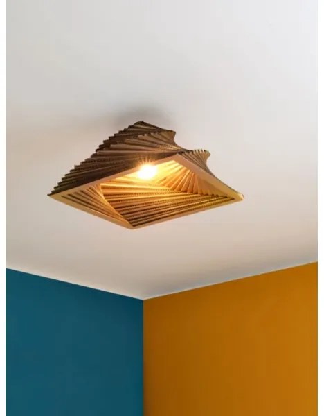 Ledvance - Mennyezeti lámpa DECOR CARDBOARD 1xE27/15W/230V 40x40 cm