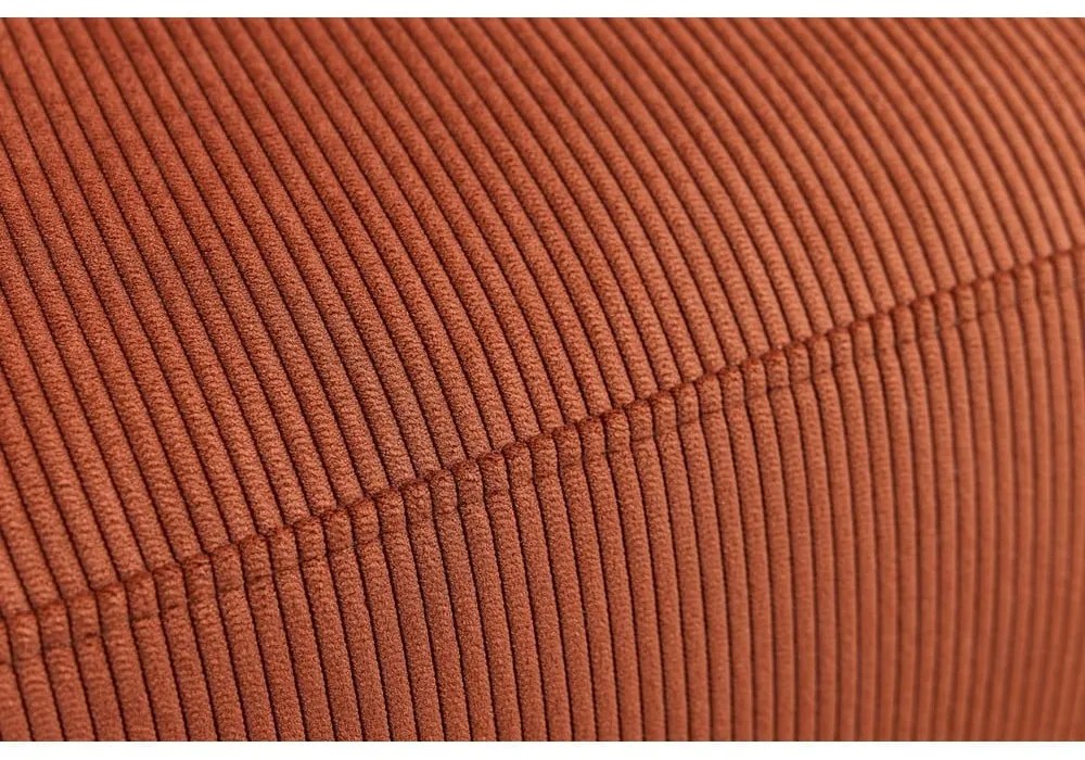 Narancssárga bársony sarokkanapé Enjoy – Bobochic Paris