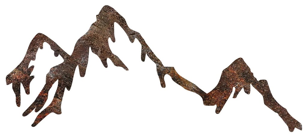 Fém fali dekoráció, Rusty Mountain