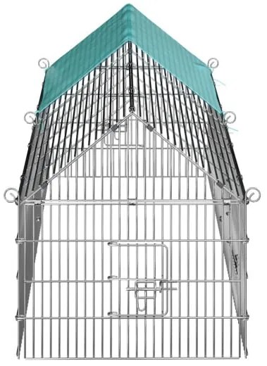 Cadoca® Nyúlketrec 180x75 cm - zöld tető