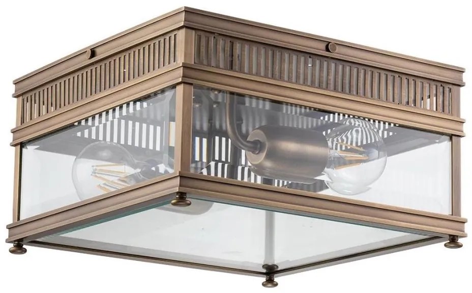 Elstead HOLBORN-F-DB - Kültéri mennyezeti lámpa HOLBORN 2xE27/60W/230V IP44