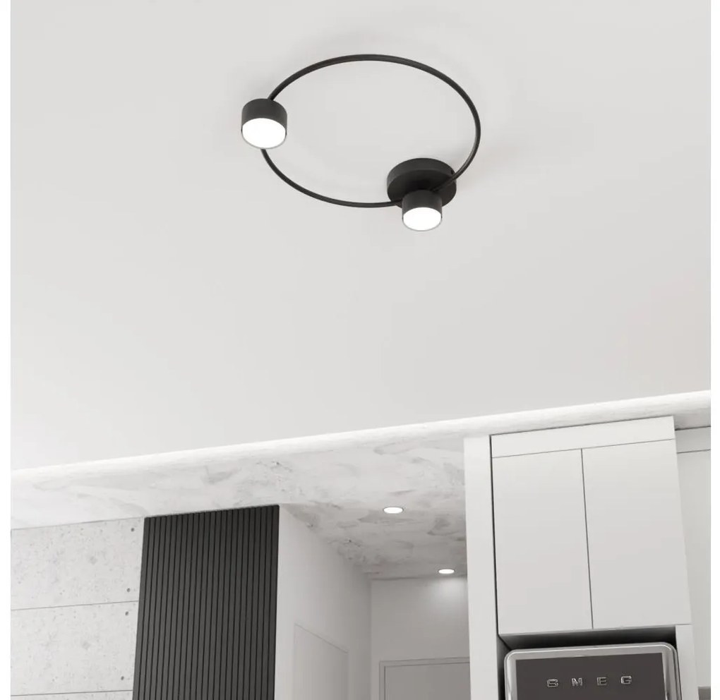 Mennyezeti lámpa LUCIO 2xGX53/12W/230V fekete
