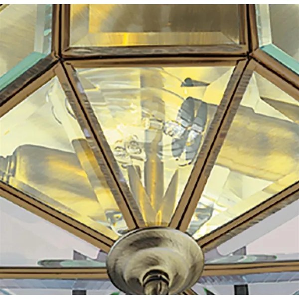 Searchlight 8235AB - Mennyezeti lámpa FLUSH 2xE14/60W/230V réz