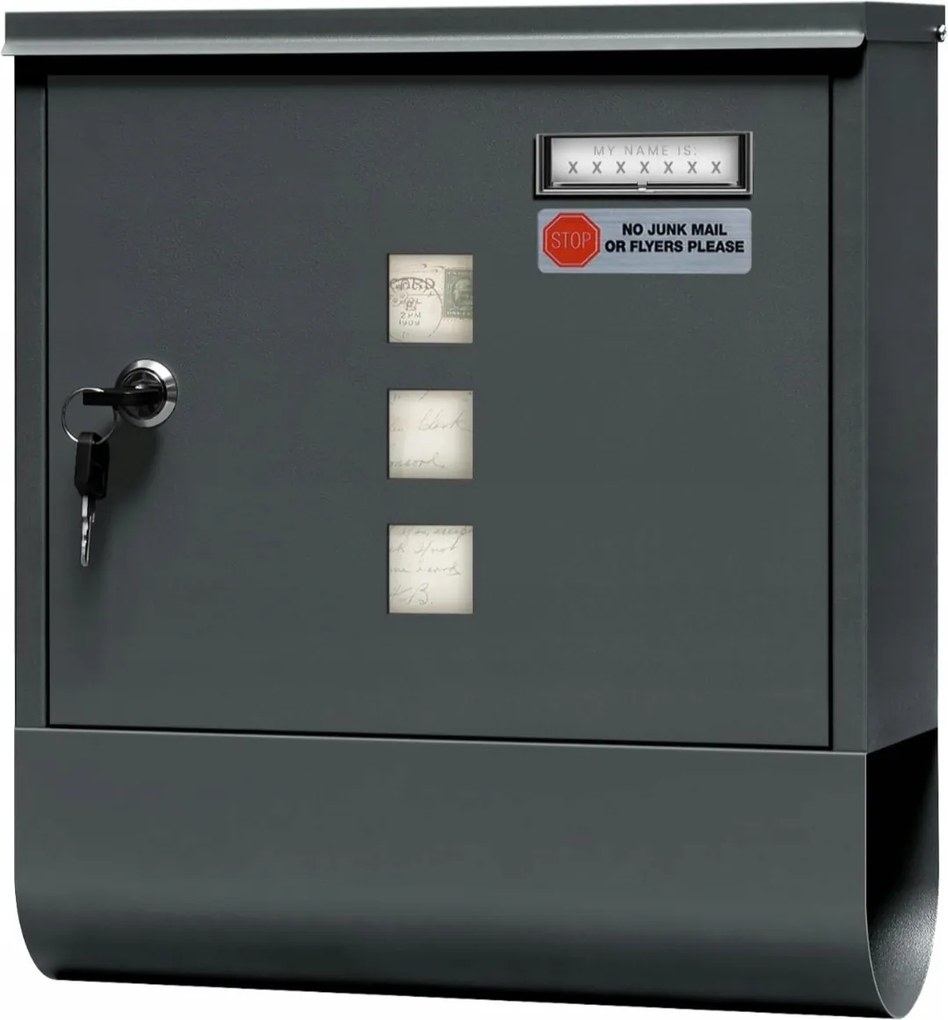 Woltu Postaláda újságtartóval