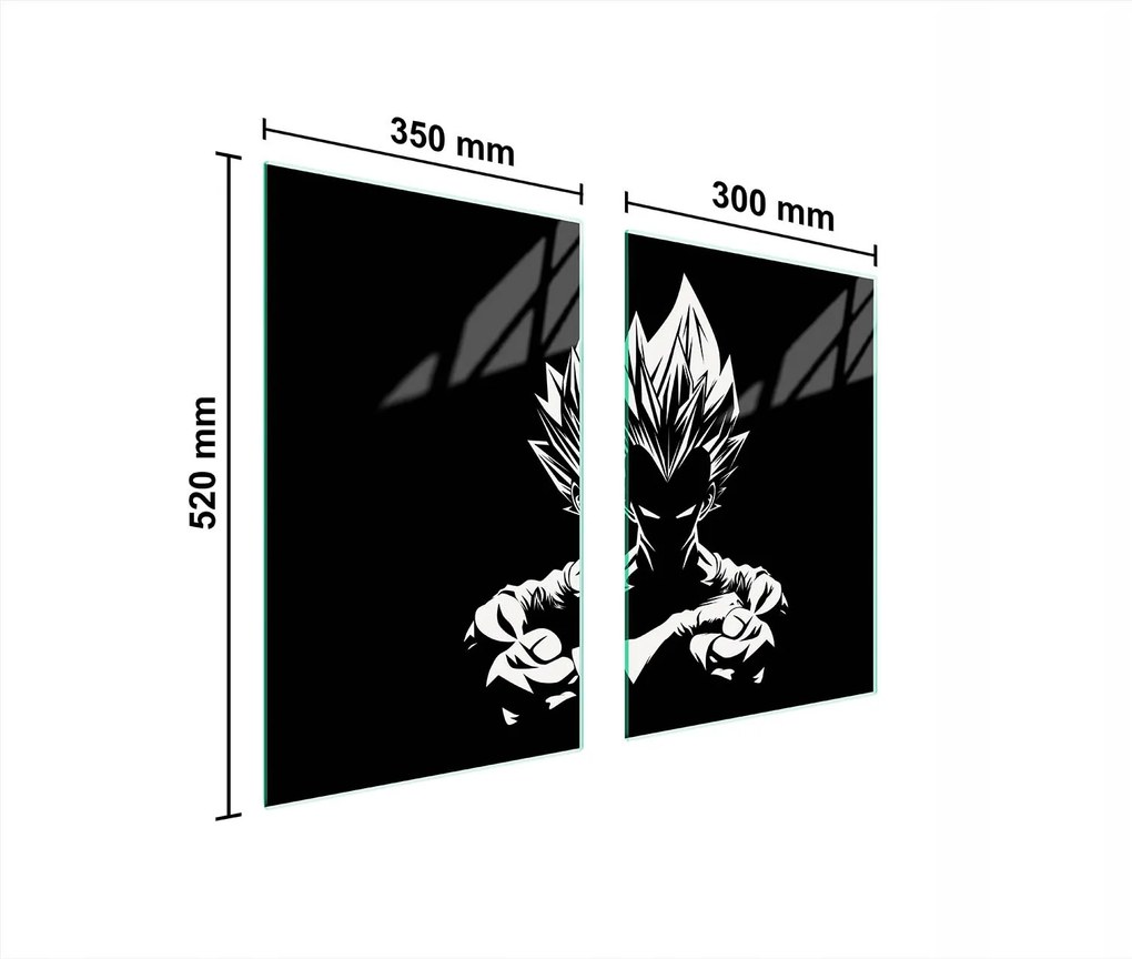 Üveg Konyhai Védőlap 65x52 Anime