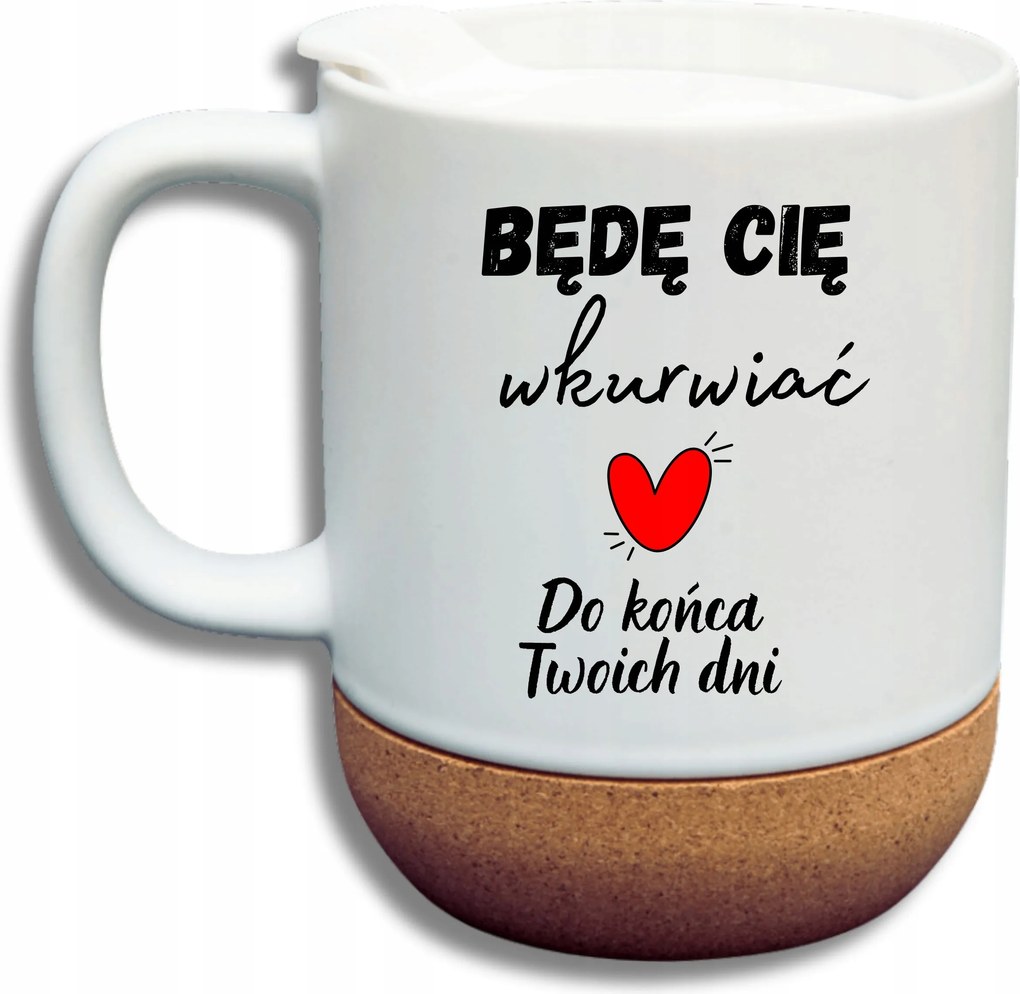 Bögre Fehér Parafa Vicces Valentin Napi Ajándék Az Életed Végéig