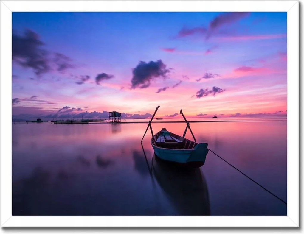 Poszterek keretben 40x30 Halászhajó