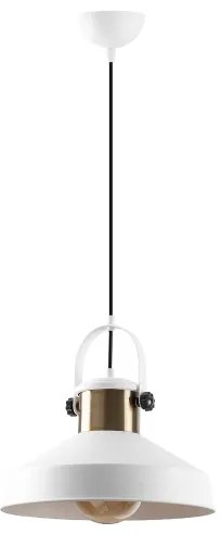 DODO kábeles csillár 1xE27/40W/230V fehér/bronz