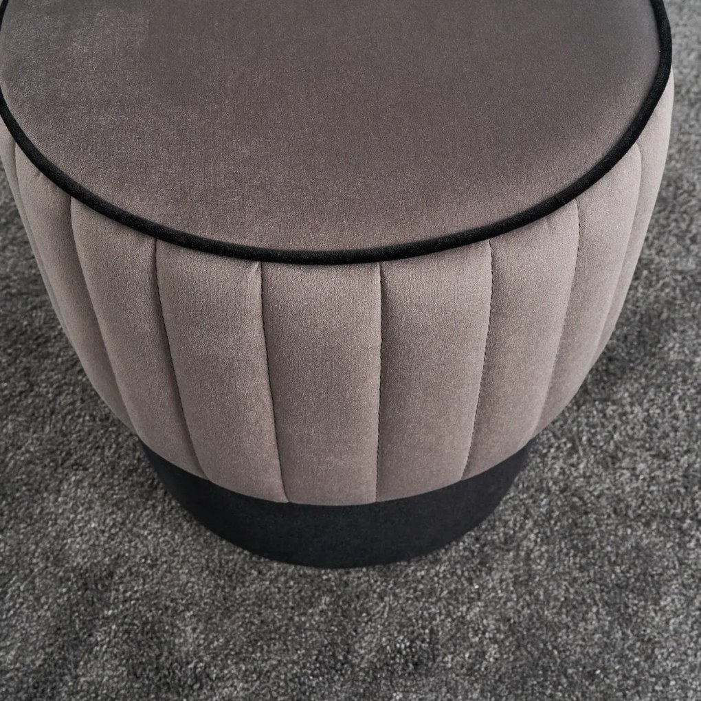 Rose Puf Grey zsámoly