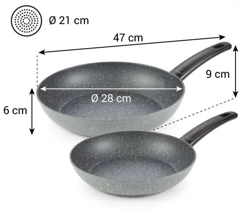 Tescoma FineLINE 2-részes serpenyőkészlet, 24 és 28 cm