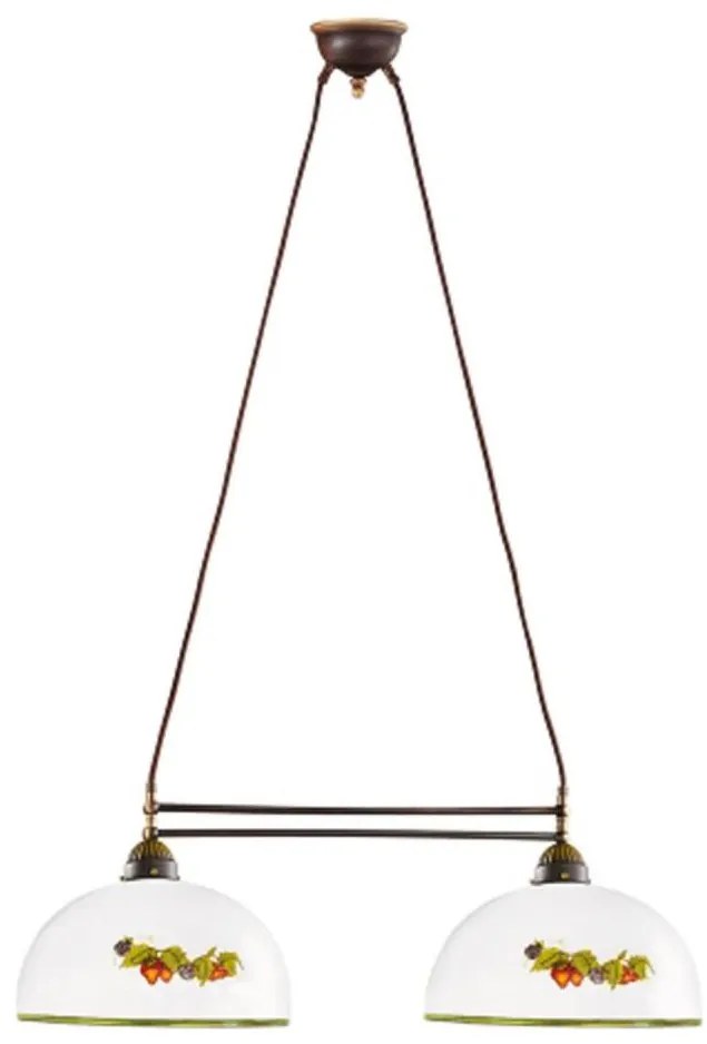 Kolarz 731.82.136 - Csillár zsinóron NONNA 2xE27/75W/230V szőlők/eprek