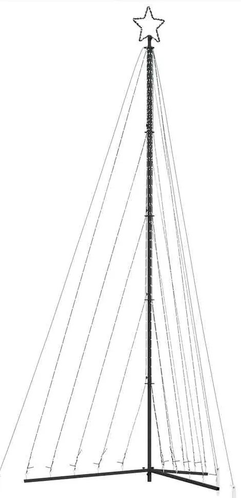 meleg fehér LED karácsonyfa 570 LED 399 cm