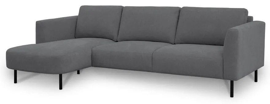 Sötétszürke sarokkanapé (bal oldali) Hero – Scandic