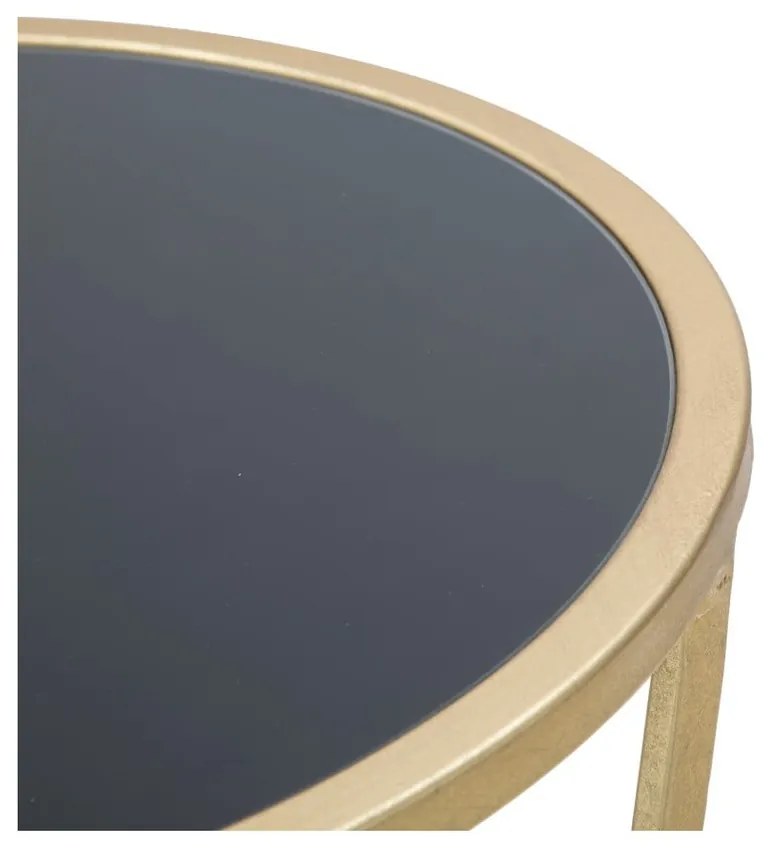 Glam Simple fekete-aranyszínű tárolóasztal, magasság 75 cm - Mauro Ferretti