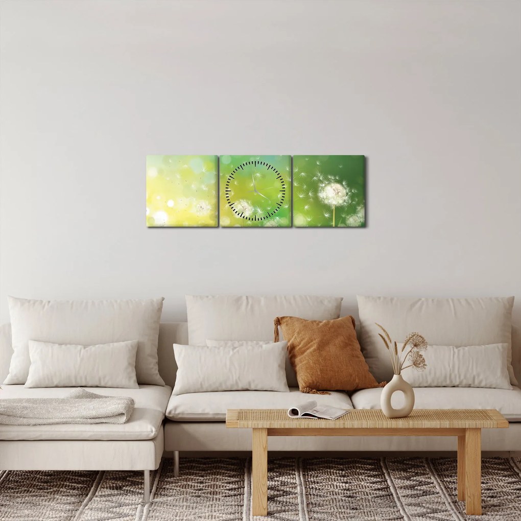 Kép - Virágozatlan pitypang (órával) (90x30 cm)