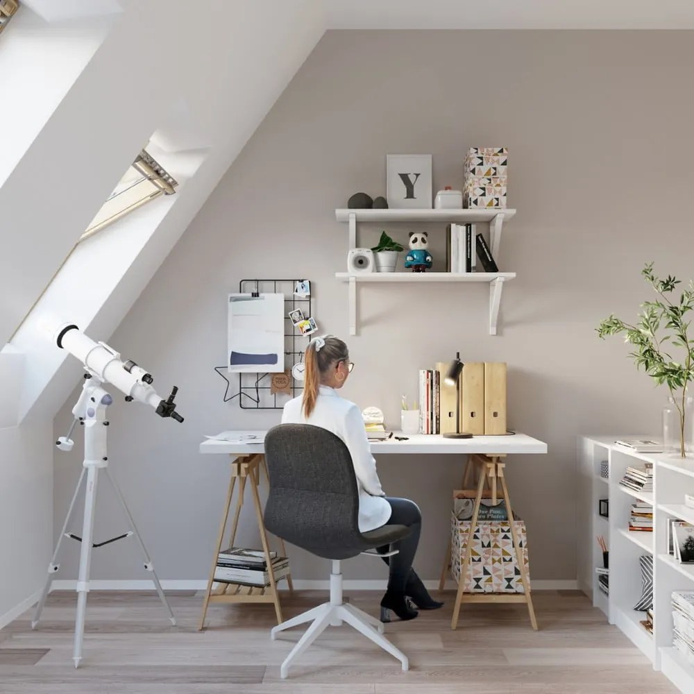 Fekete fém asztali lámpa (magasság 43 cm) Etna – Sollux