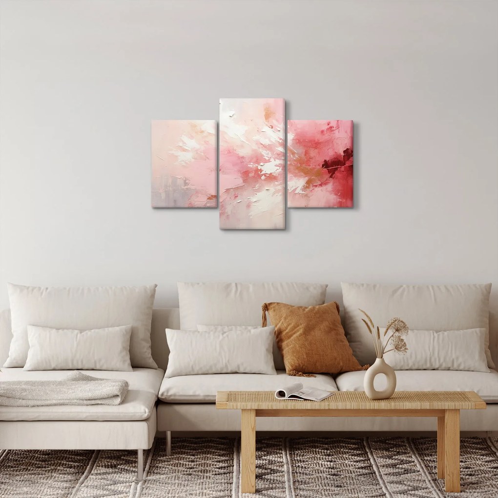 Kép - Rózsaszín absztrakt (90x60 cm)