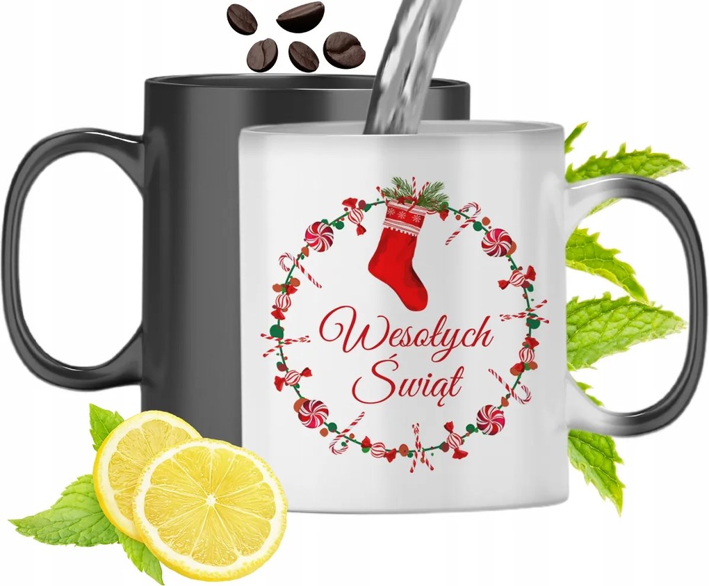 Mágikus Karácsonyi Színváltó Bögre fényképes nyomtatással