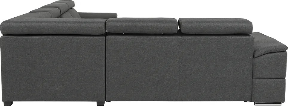 Sarok ülőgarnitúra, szürke, SEGORIA LUX