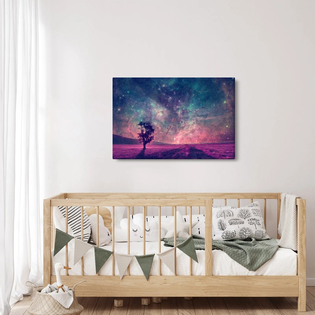 Kép - természetfeletti éjszakai égbolt (90x60 cm)
