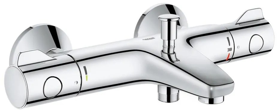 GROHE 34567000 - GROHTHERM 800 termosztátos kádcsaptelep DN 15, fényes króm