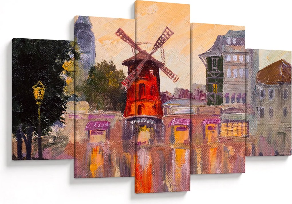 Kép - Moulin rouge, Párizs, Franciaország (150x105 cm)