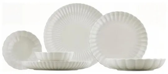18 darabos fehér porcelán étkészlet