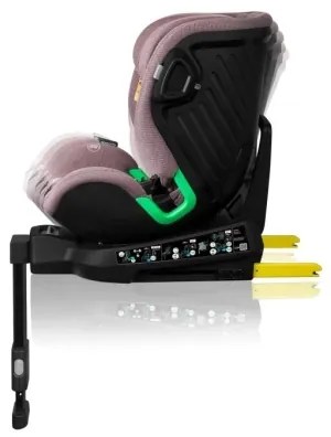 Lionelo HARMONY i-Size 40-150 cm forgatható autósülés alapzattal, rózsaszín