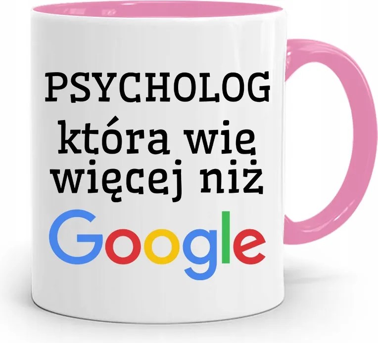 Pszichológus Pszichiáter Terapeuta Bögre Rózsaszín, fényképes nyomtatással