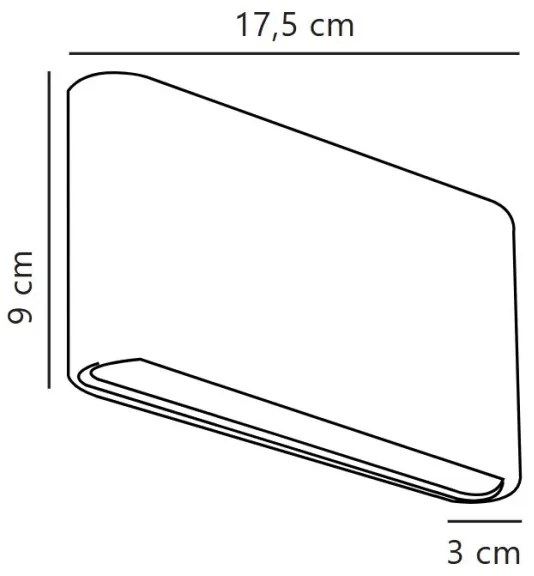 Nordlux - LED kültéri fali lámpatest KINVER LED/8,5W/230V IP54 fehér