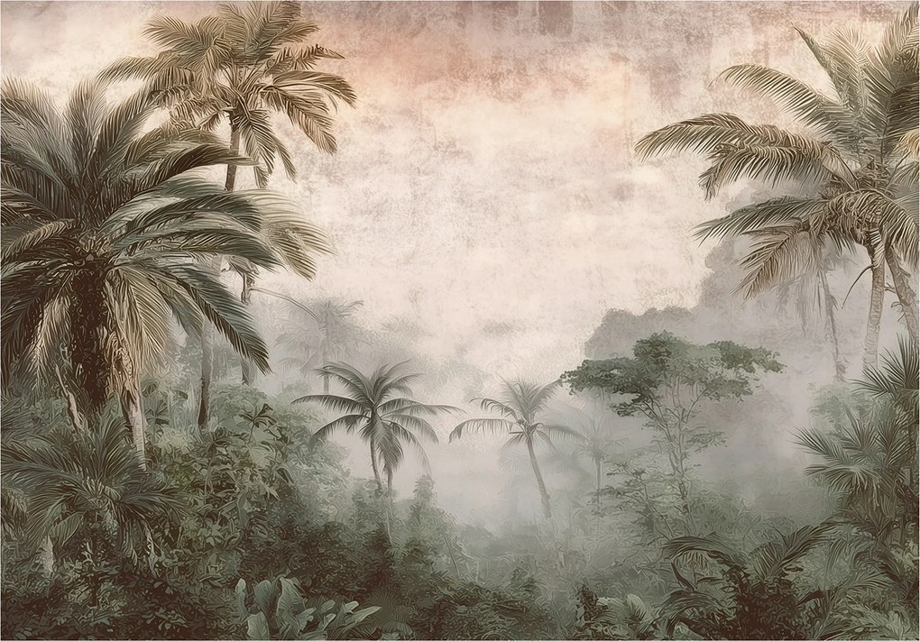 Fotótapéta Dzsungel Vintage Retro Hálószoba Nappali Tapéta Flizelina 250x175