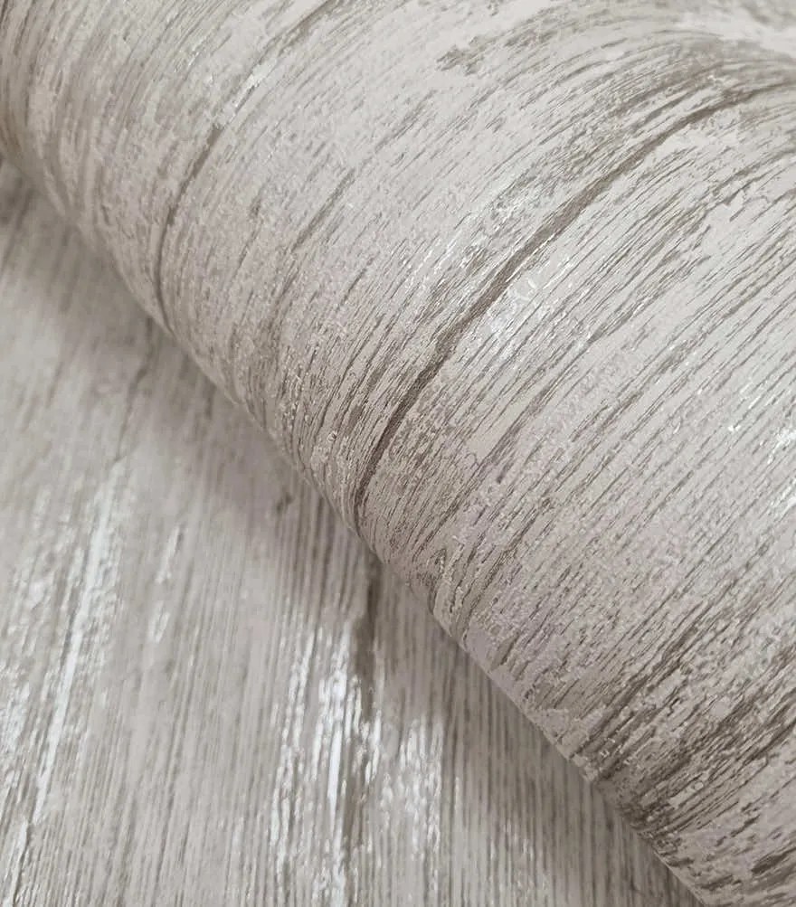 Holden Decor Textura Sapele arany-ezüst deszkamintás fémhatású vlies tapéta – 66151