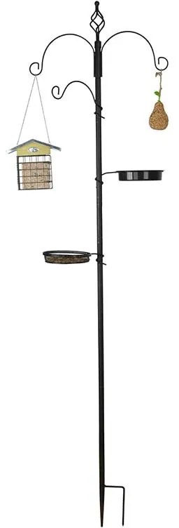 Leszúrható madáretető és -itató állvány, 200 cm