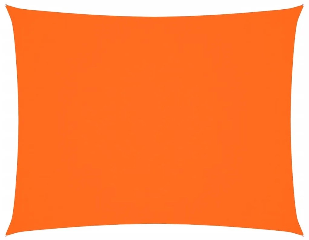 narancssárga téglalap alakú oxford-szövet napvitorla 2,5 x 4 m