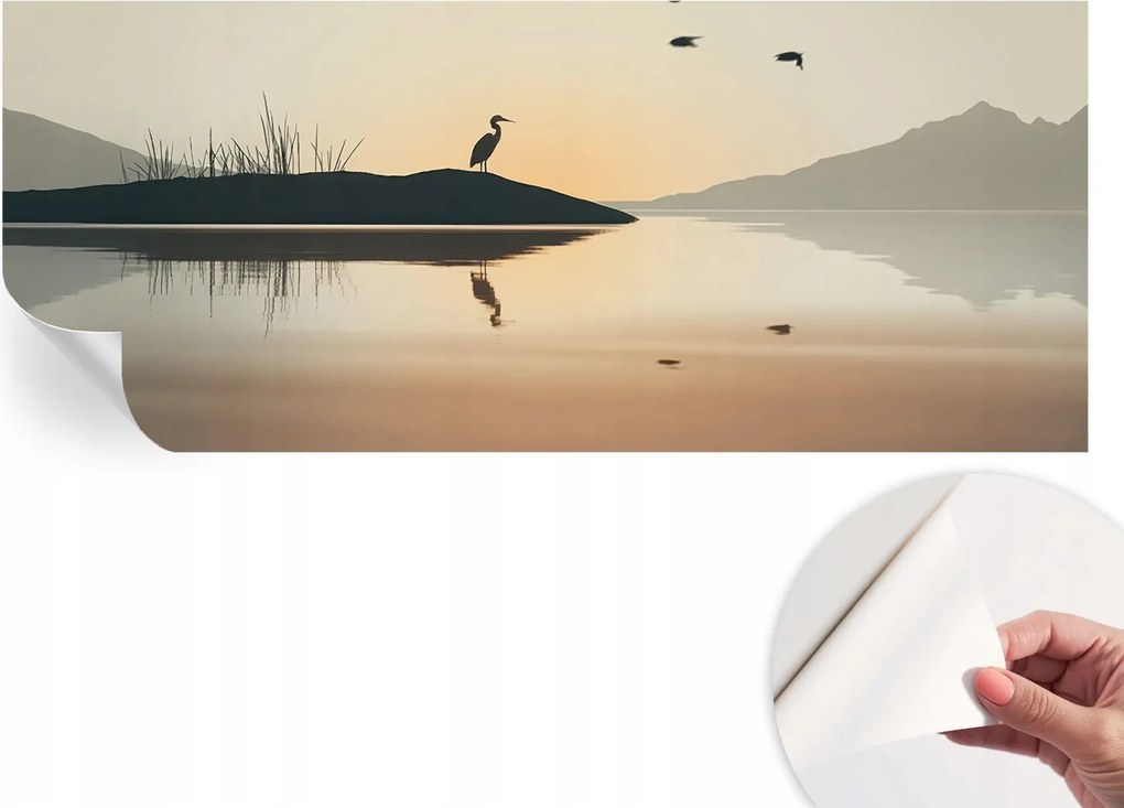 Dekoratív öntapadós fotótapéta irodába Reggeli csend 250x104 cm