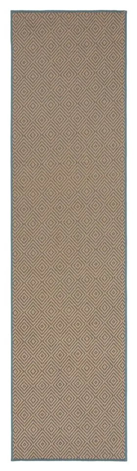 Kék-natúr színű juta futószőnyeg lépcsőre 60x600 cm Diamond – Flair Rugs