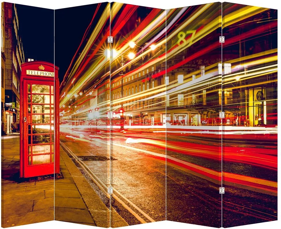 Paraván - Piros londoni telefonfülke (210x170 cm)
