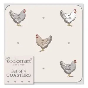 Farmer 4 db-os parafa poháralátét szett - Cooksmart ®