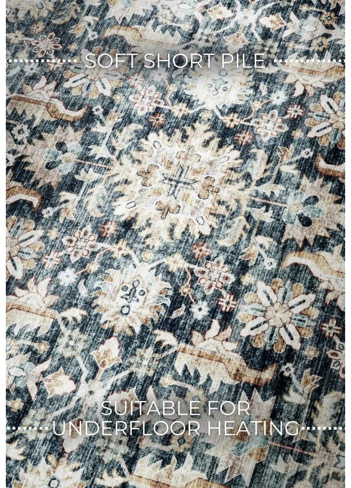 Kék szőnyeg 120x160 cm Saveh Blue Cream – Elle Decoration