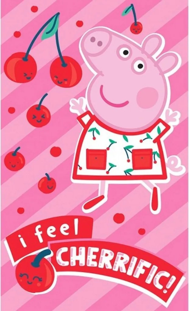 Peppa malac Cherrific kéztörlő, arctörlő, törölköző 30x50 cm