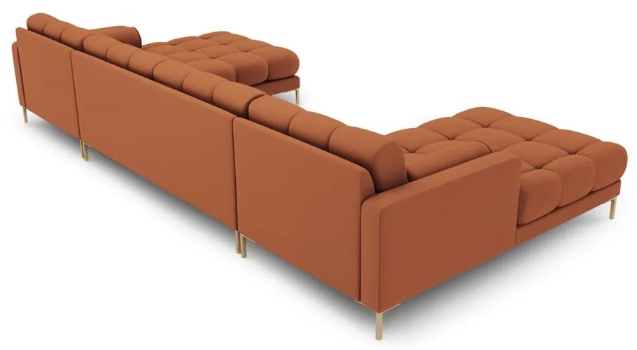 Téglavörös sarokkanapé (U alakú) Bali – Cosmopolitan Design