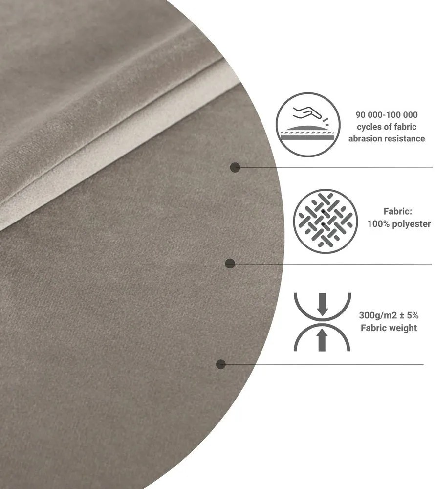 Világosszürke kárpitozott ágyneműtartós franciaágy 200x200 cm Tate – Maison de Rêve