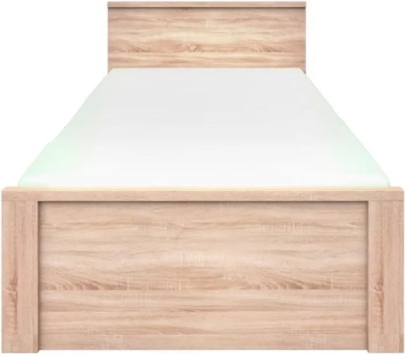 Ágy 120, sonoma tölgy, TOPTY TYP 43