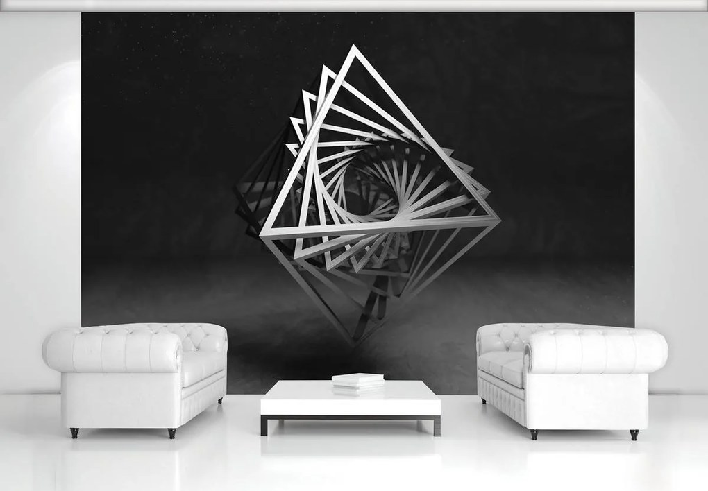 Fotótapéta - 3D geometria (152,5x104 cm)